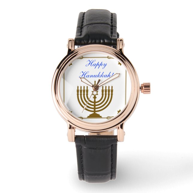 Gold Menorah Horloge (Voorkant)