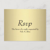 Gold Menu RSVP (Voorkant)