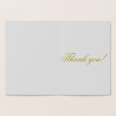 Gold Merci tant de vraie carte Foil (Intérieur)