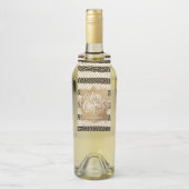 Gold Merry Black White Stripes Flessenhanger (Op fles)