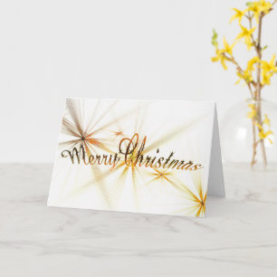 Gold Merry Christmas Corporate Card Kaart