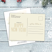 Gold Merry Christmas Script Foto Feestdagenkaart