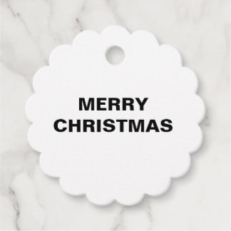 GOLD MERRY CHRISTMAS SIMPLE FAVOR TAGS BEDANKJES LABELS