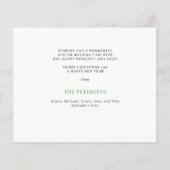 Gold Merry et Bright Christmas photo carte de vaca (Dos)