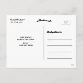 GOLD MERRY & GETROUWD | VAKANTIE FOTO BRIEFKAART (Achterkant)