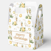 Gold Merry kerst Bedankdoosjes (Geopend)