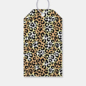 Gold Merry Kerstmis op Leopard Cadeaulabel (Achterkant)