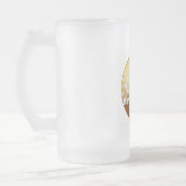 Gold Merry-kerstsnowflakes, bevroren G-Mok Matglas Bierpul (Links)