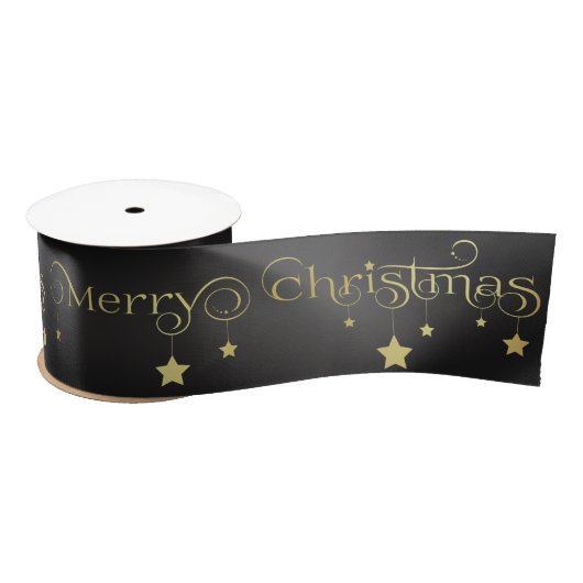 Gold Merry-kerststerren Lint (Spoel)