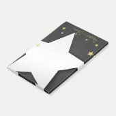 Gold Merry-kerststerren Post-it® Notes (Schuin)