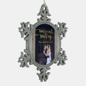 GOLD MERRY & MARRIED | FOTO HOLIDAY ORNAMENT (Links)