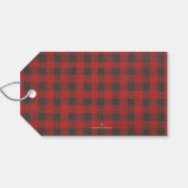 Gold Merry Red Buffalo Pset Cadeaulabel (Achterkant Horizontaal)