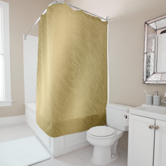Gold metal brushed background or textureabstract,a douchegordijn (In situ)