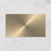 Gold Metal Effet Boissons gratuites Carte de bille (Dos)