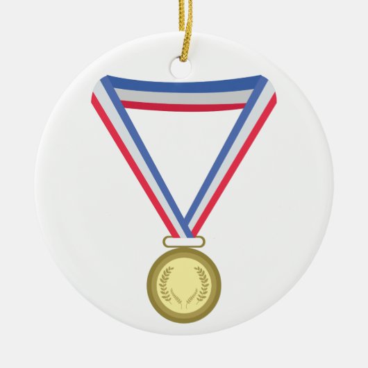 Gold Metal Keramisch Ornament (Voorkant)