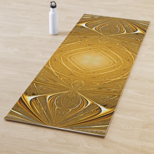 Gold Metal Pattern-ontwerp Yogamat (In situ)