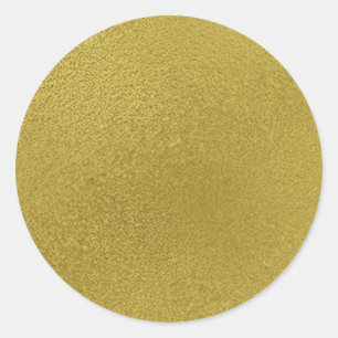 Gold Metal Pattern Ronde Sticker