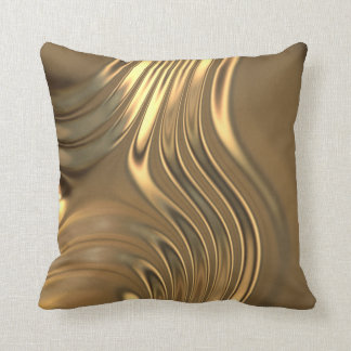 Gold Metal Swirling Design Kussen