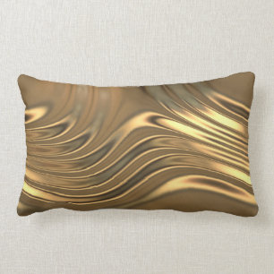 Gold Metal Swirling Design Kussen