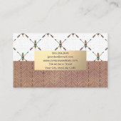 Gold Metal | Ventilator Bohemian Pattern Visitekaartje (Achterkant)