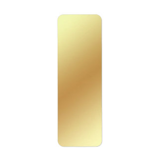 Gold Metallic-adresretourlabel Etiket