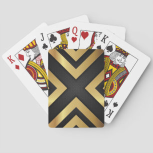 Gold Metallic Arrow Pokerkaarten