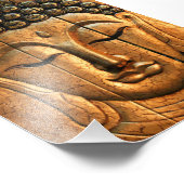 Gold Metallic Buddha Foto Afdruk (Hoek)