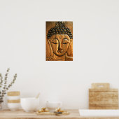Gold Metallic Buddha Poster (Keuken)
