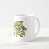 Gold Metallic Celtlic  Hog or Boar Mug (Devant droit)