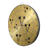 Gold Metallic Dart Board Dartbord (Voorkant Rechts)