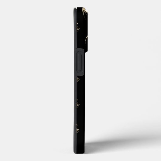 Gold Metallic Dragon Pattern Case-Mate iPhone Case (Achterkant / Rechts)
