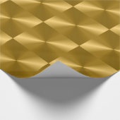 Gold Metallic feestdag kerstpatroontroop ompakken Cadeaupapier (Hoek)
