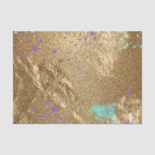 Gold Metallic Folie Glitter Artistic Modern Glam Tissuepapier