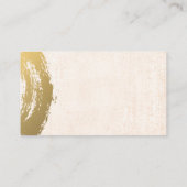 Gold Metallic geborsteld | Achtergrond Visitekaartje (Achterkant)
