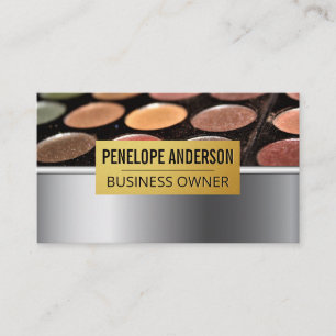 Gold Metallic   Makeup Palette Visitekaartje
