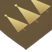 Gold Metallic moderne kerstboom Korte Tafelloper (Hoek)