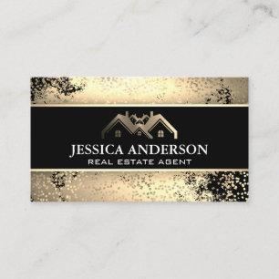 Gold Metallic Property Logo   Golden Brush Species Visitekaartje