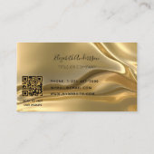 Gold metallic qr code logo visitekaartje (Achterkant)