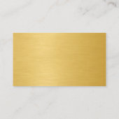 Gold Metallic QR Code Minimalist Professional Visitekaartje (Achterkant)