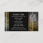 Gold Metallic QR Professional-design Visitekaartje (Achterkant)