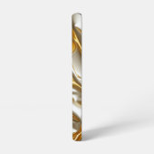 Gold Metallic Silk Texture Samsung Galaxy Hoesje (Linkerkant)