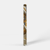 Gold Metallic Silk Texture Samsung Galaxy Hoesje (Rechterkant)