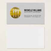 Gold Metallic Silverware Visitekaartje (Voorkant /achterkant)