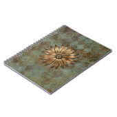 Gold Metallic ventilator op groen Notitieboek (Linkerzijde)