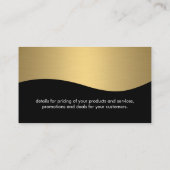 Gold Metallic | Wet Gavel Visitekaartje (Achterkant)