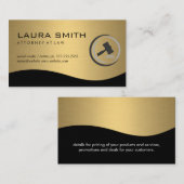 Gold Metallic | Wet Gavel Visitekaartje (Voorkant / Achterkant)