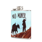 Gold Miner en Pack Mule Heupfles (Links)