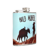 Gold Miner en Pack Mule Heupfles (Rechts)