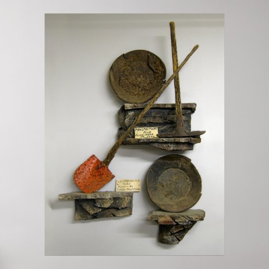 GOLD MINER'S TOOLS POSTER (Voorkant)