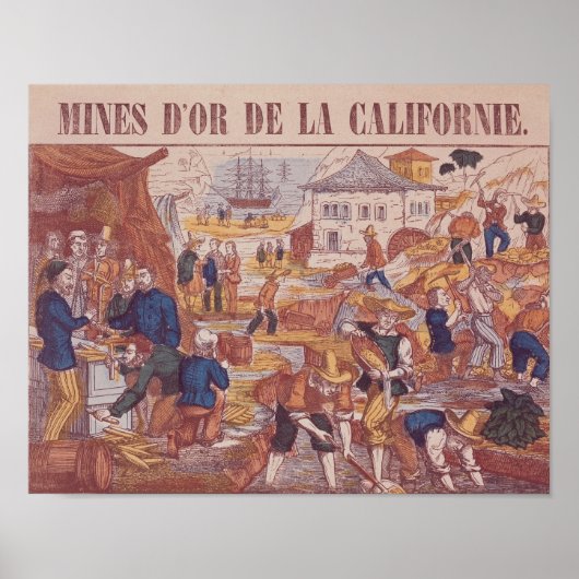 Gold Mines uit Californië Poster (Voorkant)